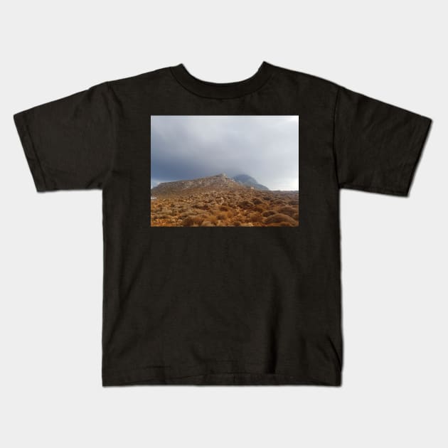 Foggy Mountain Kids T-Shirt by Anastasia-03